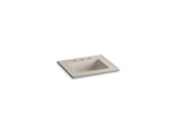 KOHLER K-2777-8-G85 Ceramic/Impressions 25" rectangular vanity-top bathroom sink with 8" widespread faucet holes