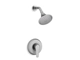KOHLER TS98008-4-G July Rite-Temp Shower Trim With Lever Handle And 2.0 Gpm Showerhead in Brushed Chrome