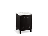 KOHLER K-99501-LG-1WU Jacquard 24" bathroom vanity cabinet with furniture legs, 2 doors and 1 drawer