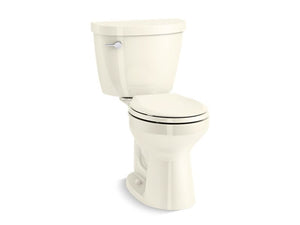KOHLER K-31644 Cimarron Comfort Height Two-piece round-front 1.28 gpf toilet with Revolution 360 and ContinuousClean technologies