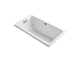 KOHLER K-856-GCP-0 Tea-for-Two 66" x 36" drop-in BubbleMassage air bath with Polished Chrome airjet finish finish