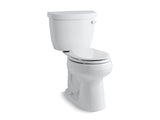 KOHLER 3851-UR-0 Cimarron Comfort Height Two-Piece Round-Front 1.28 Gpf Chair Height Toilet With Right-Hand Trip Lever, Insulated Tank And 10" Rough-In in White