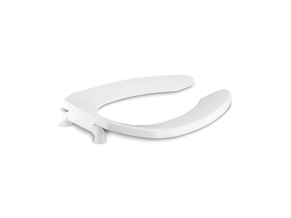 KOHLER K-4670-CA Lustra Commercial elongated toilet seat with antimicrobial agent and check hinge