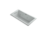 KOHLER K-1167-JH Underscore 60" x 30" heated whirlpool bath with end drain