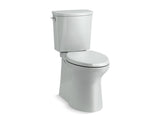 KOHLER K-90097 Irvine Comfort Height Two-piece elongated Comfort Height with ContinuousClean, skirted trapway, left-hand trip lever and Revolution 360 swirl flushing technology, seat not included