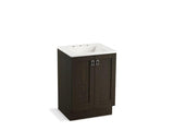 KOHLER K-99526-TK-1WC Poplin 24" bathroom vanity cabinet with toe kick and 2 doors