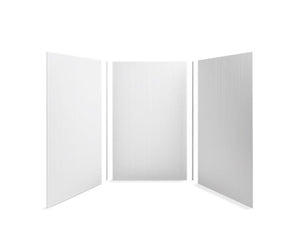 KOHLER 99660-T02-0 Choreograph 60" X 60" X 96" Shower Wall Kit, Cord Texture in White