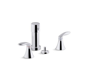 KOHLER K-15286-4RA Coralais Vertical spray bidet faucet with lever handles