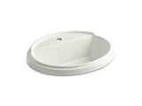 KOHLER K-2992-1-NY Tresham Oval Drop-in bathroom sink with single faucet hole