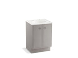 KOHLER K-99500-TK-1WT Jacquard 24" bathroom vanity cabinet with toe kick and 2 doors