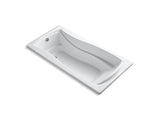 KOHLER K-1257-GHW Mariposa 72-1/8" x 36-1/8" drop-in Heated BubbleMassage air bath with Bask heated surface