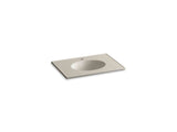 KOHLER K-2796-1-G81 Ceramic/Impressions 31" oval vanity-top bathroom sink with single faucet hole