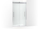 KOHLER K-702427-L Levity Plus Frameless sliding shower door, 81-5/8" H x 44-5/8 - 47-5/8" W, with 3/8"-thick Crystal Clear glass