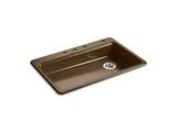 KOHLER K-8689-4-KA Riverby 33" x 22" x 5-7/8" top-mount single-bowl kitchen sink