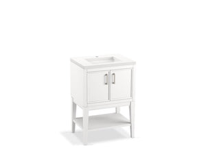 KOHLER K-33577-ASB Winnow 24" bathroom vanity cabinet with sink and quartz top