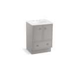KOHLER K-99501-TK-1WT Jacquard 24" bathroom vanity cabinet with toe kick, 2 doors and 1 drawer