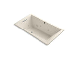 KOHLER K-1173-H2-47 Underscore Rectangle 66" x 36" drop-in whirlpool with heater without jet trim