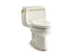 KOHLER 14345-WF-96 Gabrielle Comfort Height One-Piece Elongated 1.28 Gpf Toilet in Biscuit