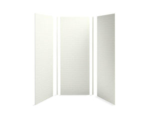 KOHLER 97611-T01-0 Choreograph 36" X 36" X 96" Shower Wall Kit, Brick Texture in White