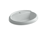 KOHLER K-2992-1-95 Tresham Oval Drop-in bathroom sink with single faucet hole
