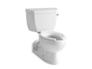 KOHLER 3652-RA-0 Barrington Two-Piece Elongated 1.0 Gpm Toilet With Pressure Lite(R) Flushing Technology And Right-Hand Trip Lever in White