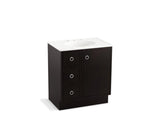 KOHLER K-99504-TKL-1WU Jacquard 30" bathroom vanity cabinet with toe kick, 1 door and 3 drawers on left