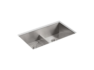 KOHLER K-3838-3 Vault Smart Divide 33" top-/undermount double-bowl kitchen sink
