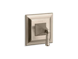 KOHLER T10421-4S-BV Memoirs Stately Valve Trim With Lever Handle For Thermostatic Valve, Requires Valve in Vibrant Brushed Bronze
