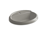 KOHLER K-2992-1-K4 Tresham Oval Drop-in bathroom sink with single faucet hole