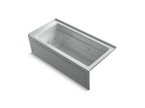 KOHLER K-1949-HRA Archer 66" x 32" integral apron whirlpool with integral flange, right-hand drain and heater
