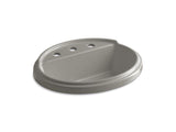 KOHLER K-2992-8-K4 Tresham Oval Drop-in bathroom sink with 8" widespread faucet holes