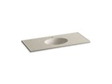 KOHLER K-2891-1 Ceramic/Impressions 49" oval vanity-top bathroom sink with single faucet hole
