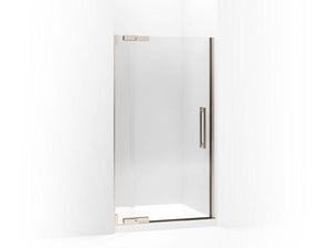 KOHLER 705715-L-SHP Purist Pivot Shower Door, 72-1/4" H X 39-1/4 - 41-3/4" W, With 1/2" Thick Crystal Clear Glass in Bright Polished Silver