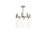 KOHLER 23459-CHLED-SNL Components Eight-Light Led Chandelier in Vibrant Polished Nickel