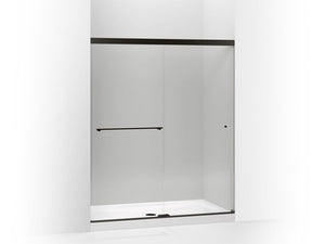 KOHLER K-707200-L Revel Sliding shower door, 70" H x 56-5/8 - 59-5/8" W, with 1/4" thick Crystal Clear glass