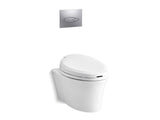 KOHLER K-6300-0 Veil Wall-hung elongated toilet bowl with bidet toilet seat