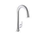 KOHLER K-72218-WB Sensate Touchless pull-down kitchen sink faucet with KOHLER Konnect and two-function sprayhead