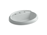 KOHLER K-2992-8-95 Tresham Oval Drop-in bathroom sink with 8" widespread faucet holes