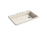 KOHLER K-8689-4-FD Riverby 33" x 22" x 5-7/8" top-mount single-bowl kitchen sink