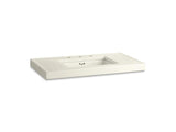 KOHLER 3029-96 Kathryn 42" X 22" Fireclay Console Tabletop Drilled With 10" Centers And Cut For K-2297-G Undermount Bathroom Sink in Biscuit