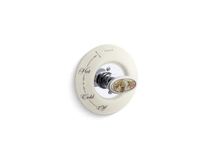 KOHLER K-262-BR Briar Rose Antique Ceramic dial plate and handle inset