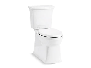 Corbelle Tall two-piece elongated toilet with skirted trapway, 1.28 gpf