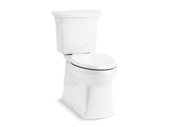 Corbelle Tall two-piece elongated toilet with skirted trapway, 1.28 gpf