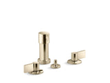 Components Widespread bidet faucet with Lever handles