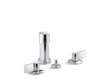 Components Widespread bidet faucet with Lever handles