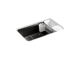 Riverby 33" undermount single-bowl workstation kitchen sink